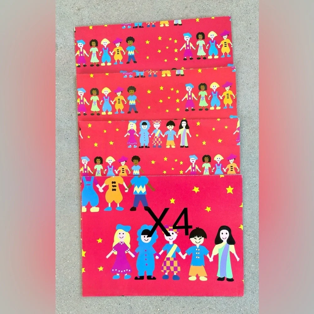Vintage Mixed Lot Of 29 Christmas Wrapping Paper Sheets 80’s 90’s With Freebies